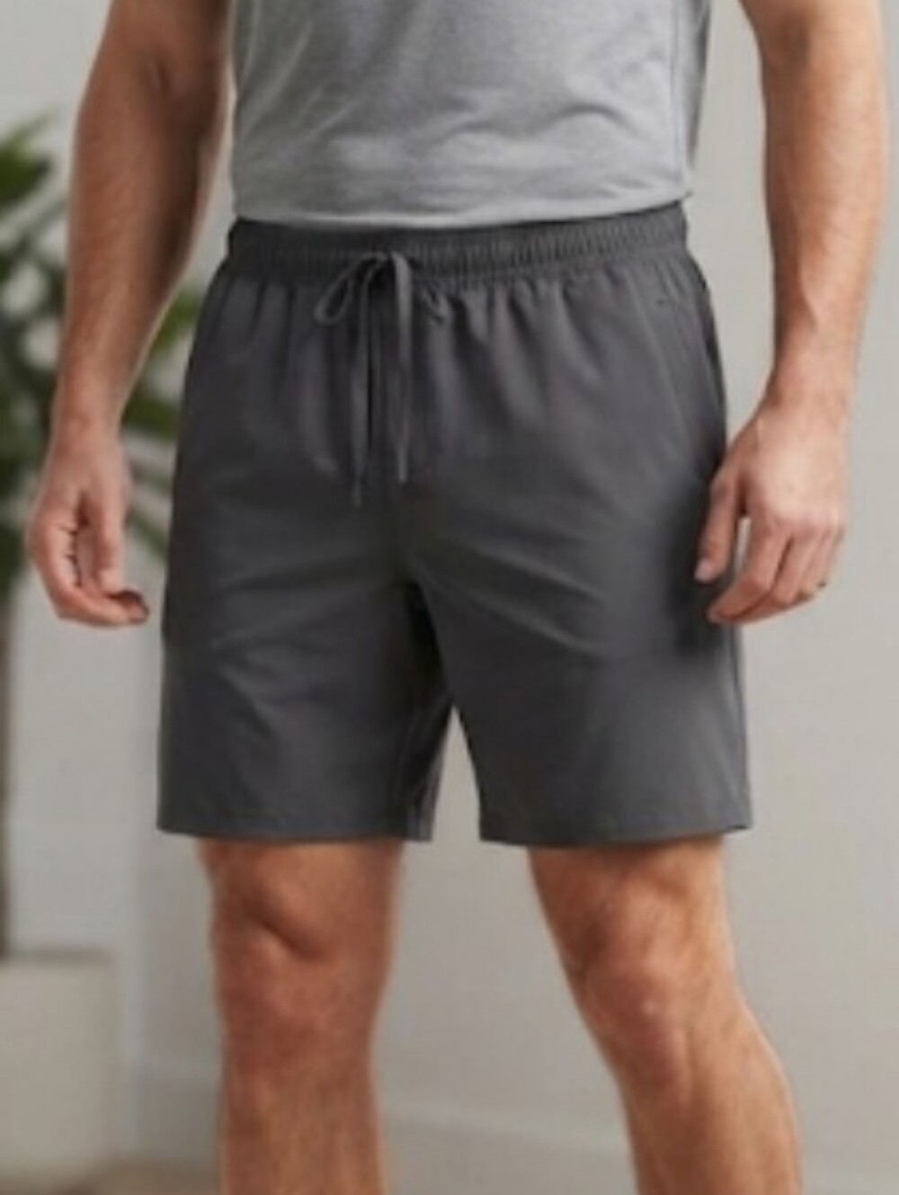 CSG Active Men's Gray Performance Athletic Workout Shorts
